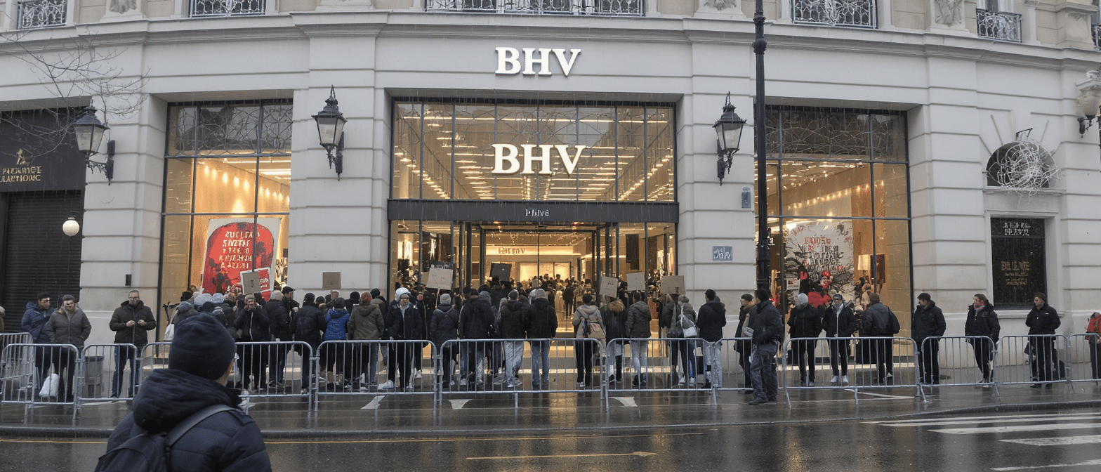 découvrez l'arrivée de shein à paris : foule impressionnante, réactions mitigées et contestations au bhv. un événement marquant qui divise opinions et suscite débats.